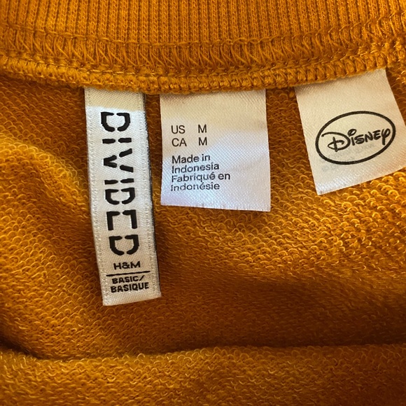 H&M Mustard Sweatshirt with Mickey Mouse Embroidered - Picture 3 of 3